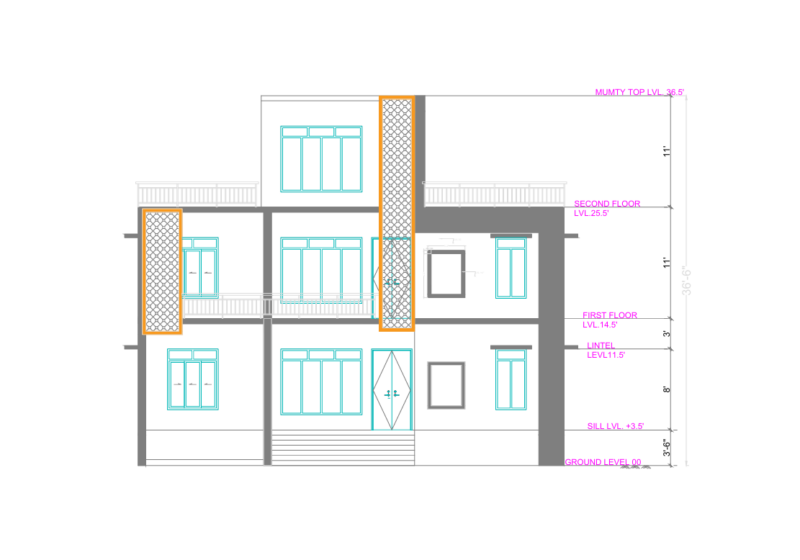 Complete G+2 Residential Bangalow AutoCAD DWG Drawings | Architectural & Structural Plans
