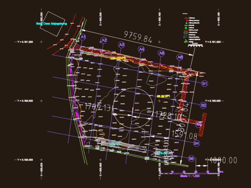 Mojogebang Gate Structure DWG
