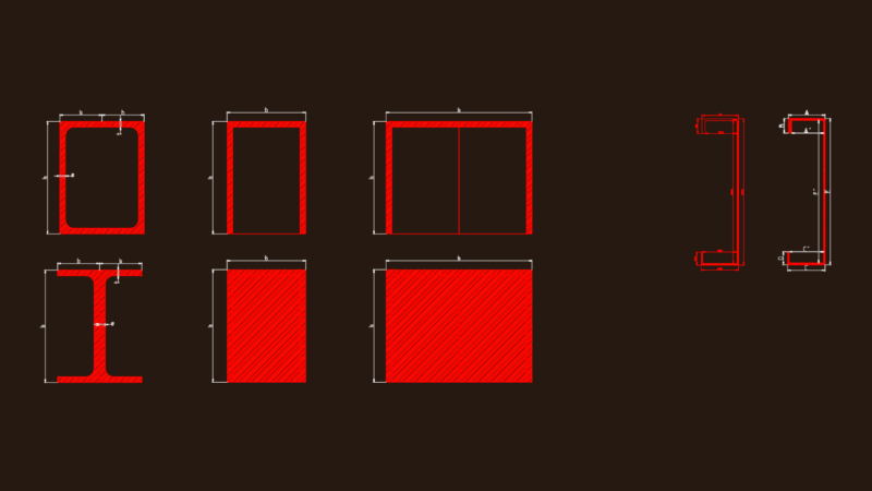 Structural Steel Sections DWG