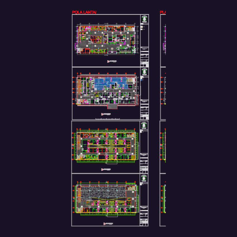 Hermina Hospital Karawang 4-Floor Plan Set