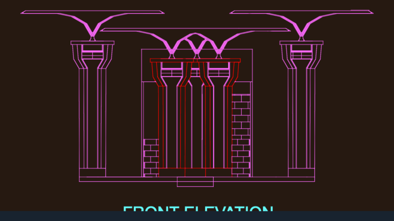 Eating Area Elevation DWG