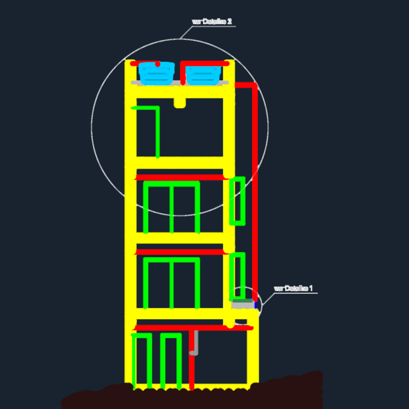 4-Story Residential Building Architectural MEP and Structural Plans