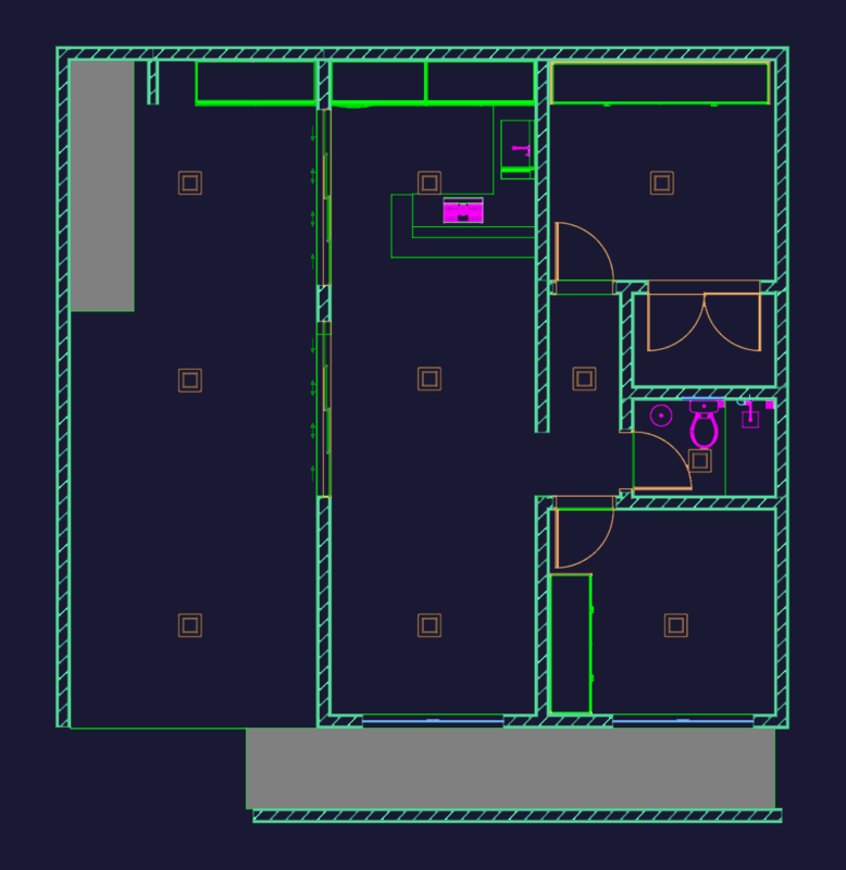 RESIDENTIAL PLAN 1:100 DWG