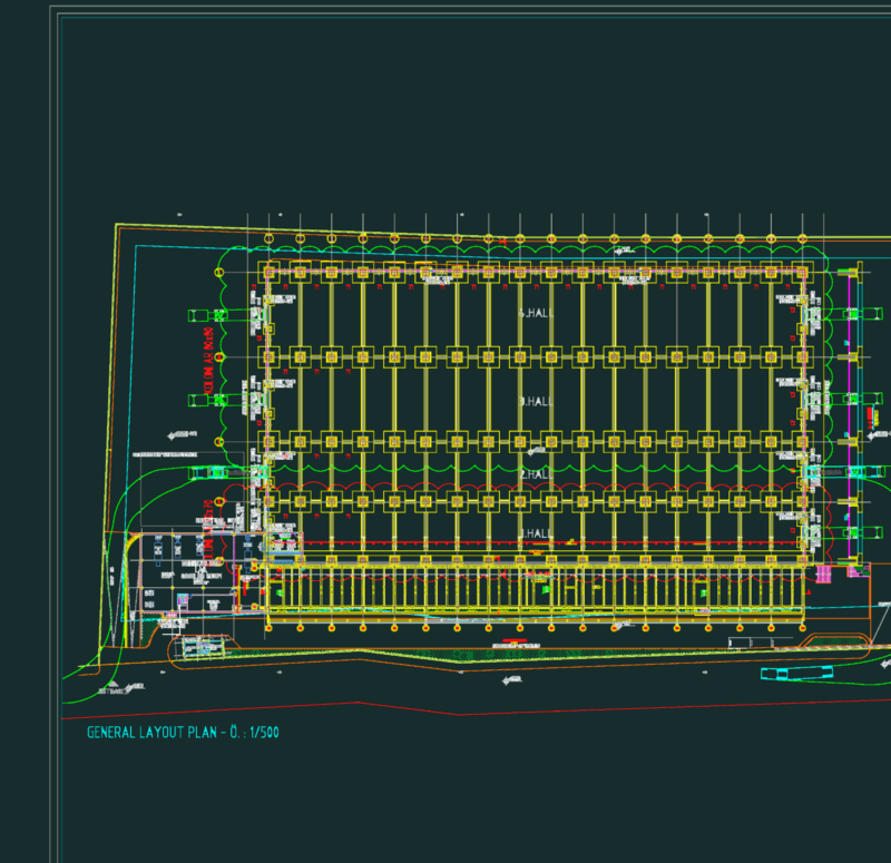 Architectural plans for Erensan Arnavutköy industrial production facility