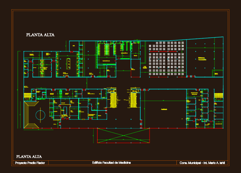 Medical faculty building layout