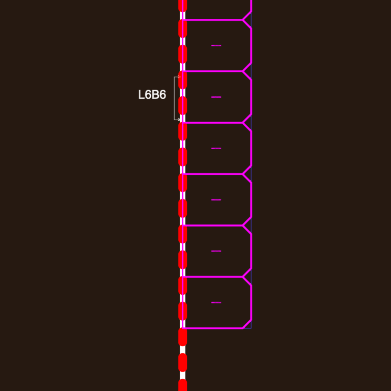 CAD plan showing a cemetery lot layout with labeled burial plots and private chapels.