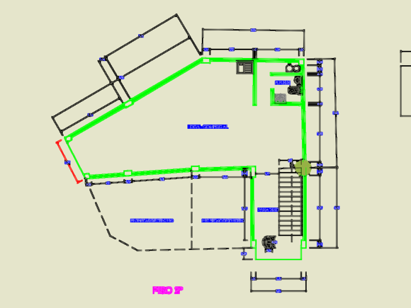 Architectural floor plans for a two-level commercial building