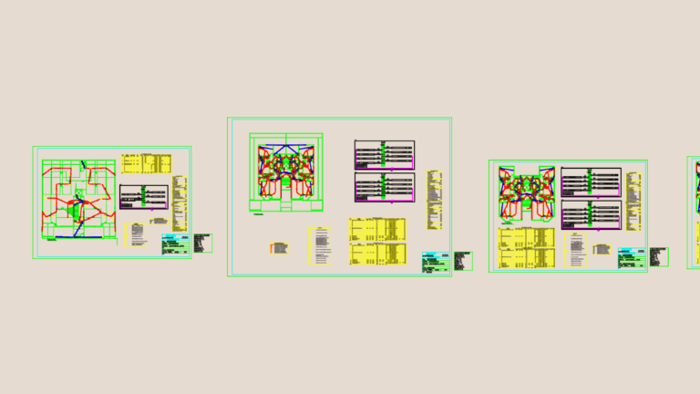 Electrical floor plan and load schedule for a residential building showing lighting and intercom circuitry.