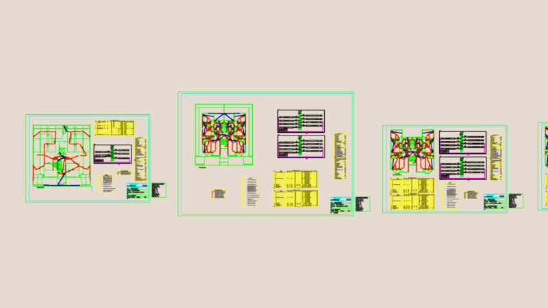 Electrical Intercom and Lighting Layout for Residential Apartments DWG