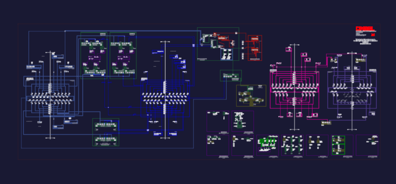 Electrical System One Line Diagram For AC And DC Microgrid