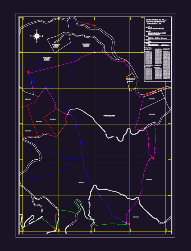 Finca La Paz Planimetric Land Survey CAD Plan