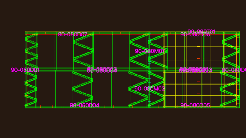 Forsa 7 Meter Modular Structural Framework 3D CAD Drawing