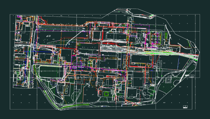 Gamyklos st. Industrial Site Utility Plan DWG