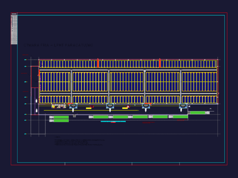 Industrial Cold Room Storage Plan with Loading Docks