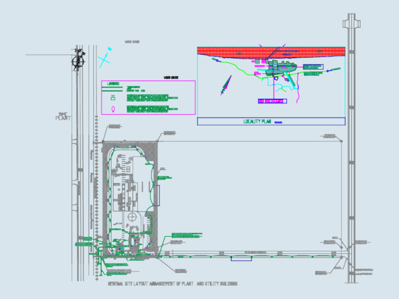 Industrial Plant Site Plan