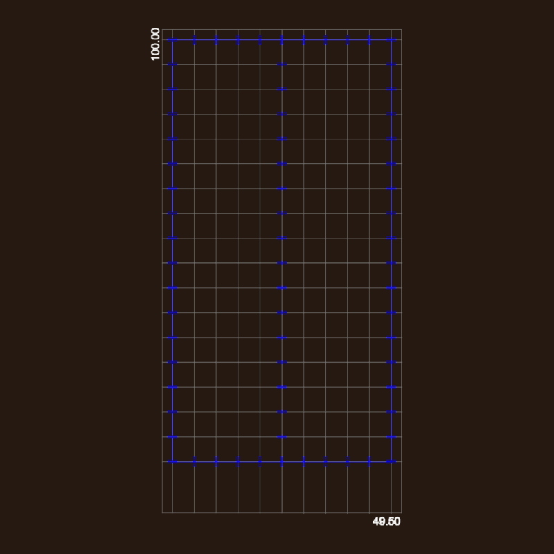 Industrial Warehouse Foundation Plan and Structural Grid Layout