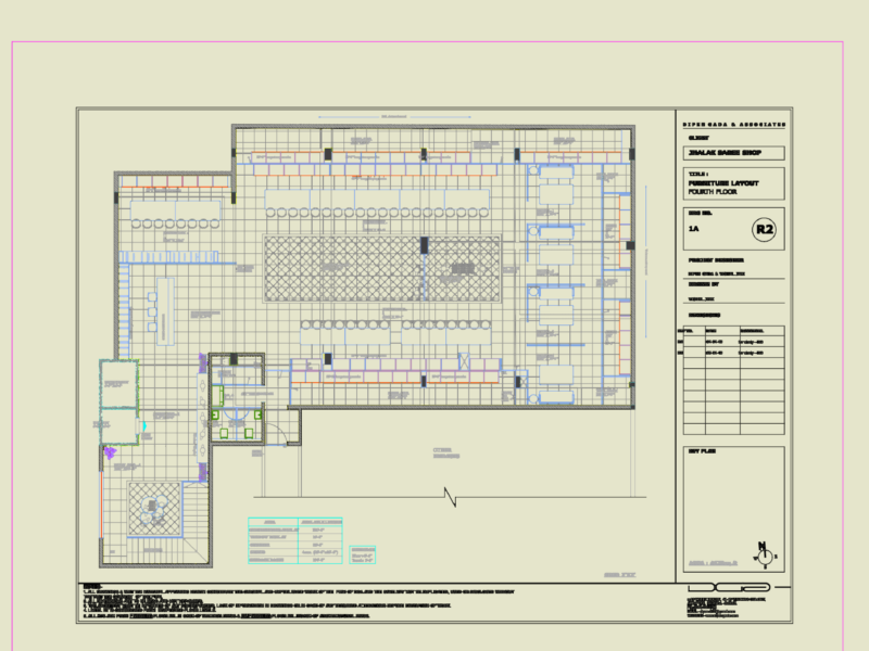 JHALAK SAREE SHOP 4670 SQ FT FURNITURE LAYOUT