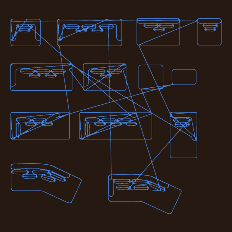2D CAD blocks showing plan views of various upholstered sofas and sectional seating arrangements.