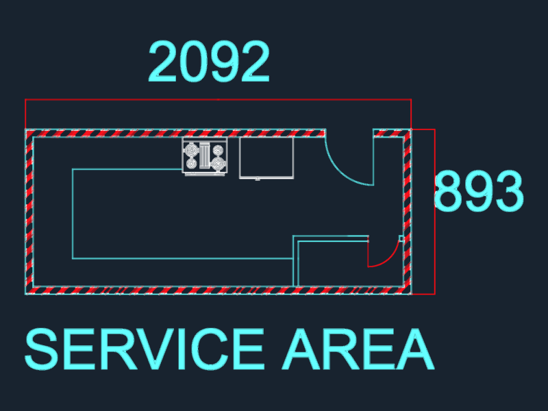 Kitchen and Eating Area DWG