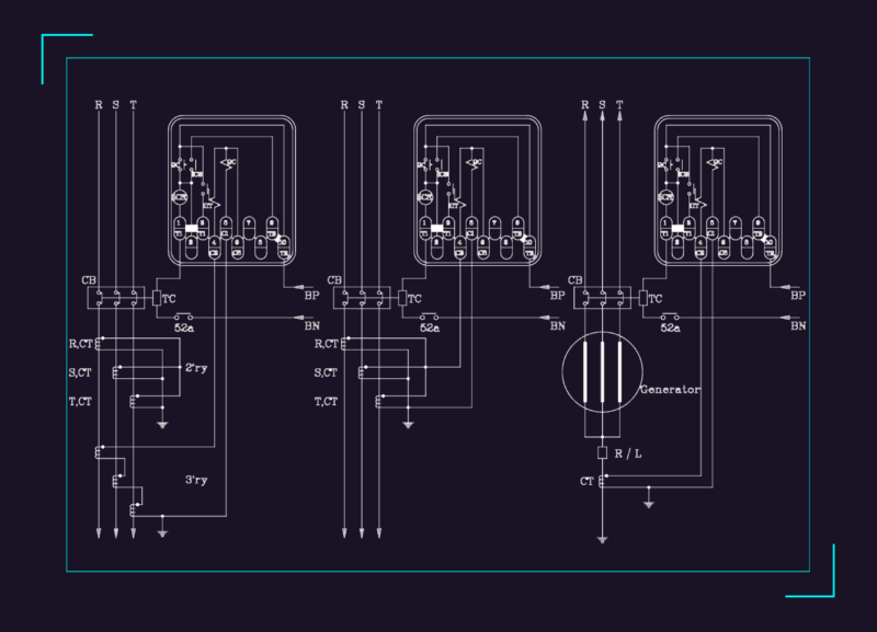 Generator protection circuit dwg