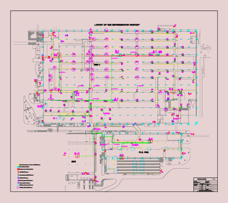 Refrigerator Factory Camera Layout