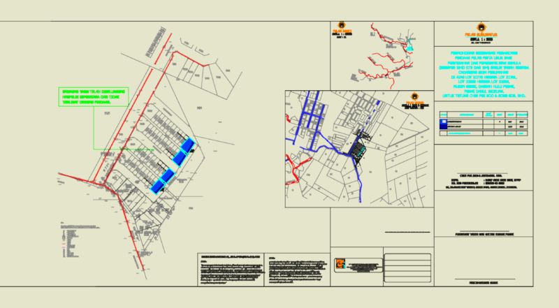 Residential Housing Layout CAD Plan for Mukim Gerik Development Site