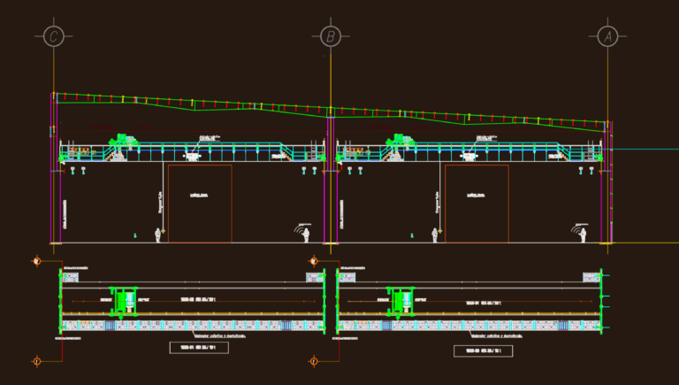 Industrial schematic showing assembly steps and crane lifting procedures for a 2500Tn transfer press line.