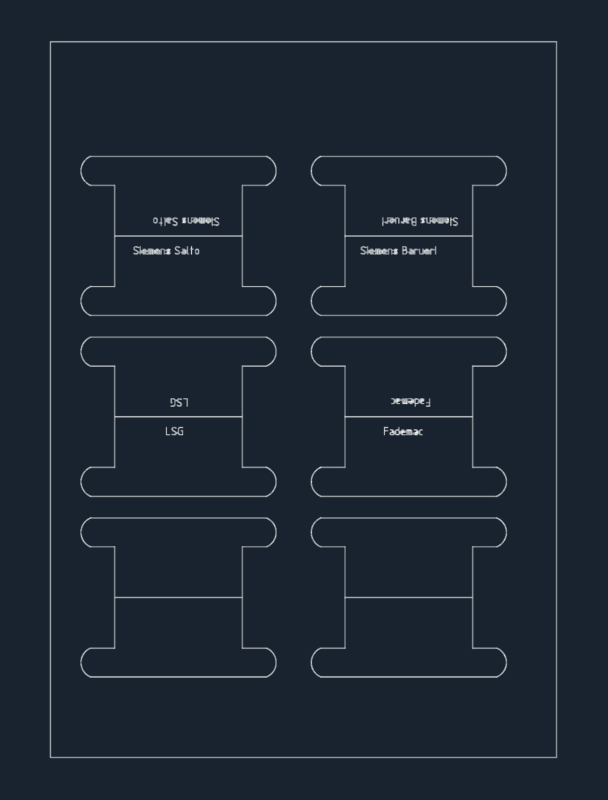 SIEMENS BARUERI / SALTO Folder Labels
