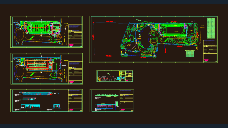Site Plan Sections and Tree Survey for Sports Complex