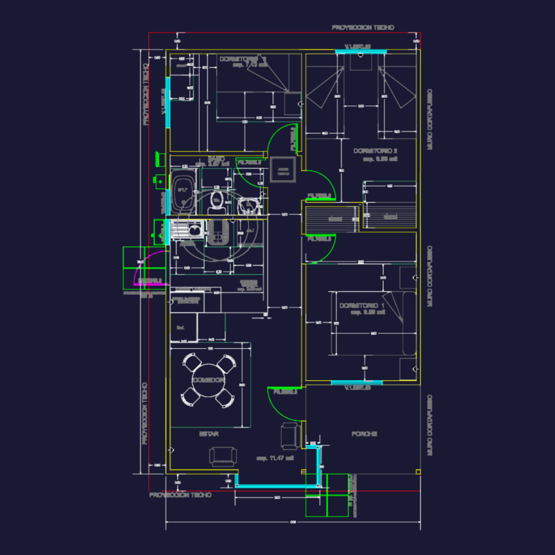 Small house floor plans DWG