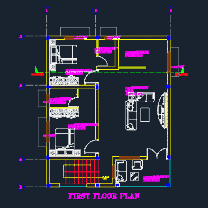 Two story house layout