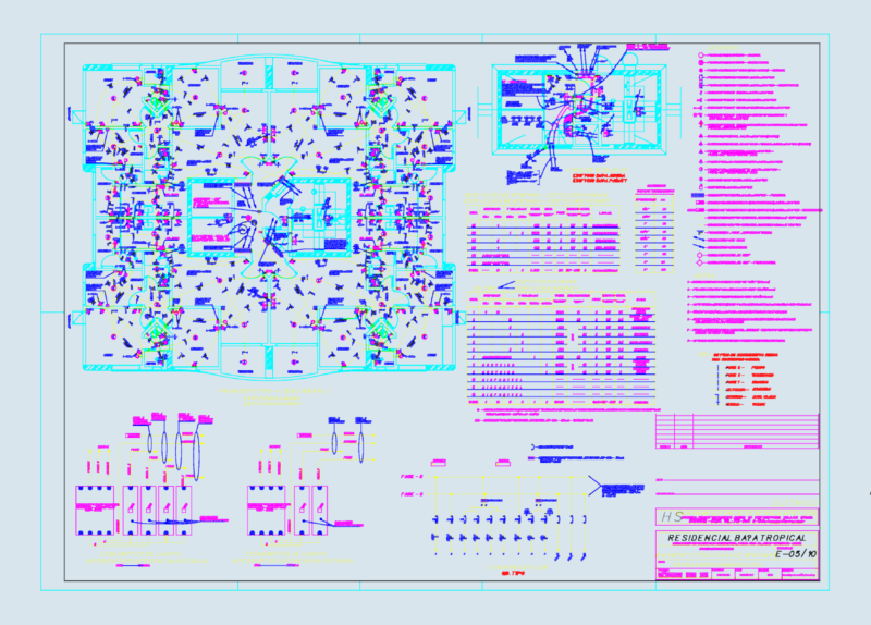 Typical Floor Electrical Plan – Baía Tropical