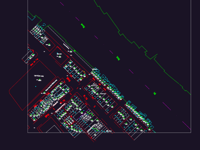 Vĩnh Long Vietnam Ward 1 Land Use Cadastral Map