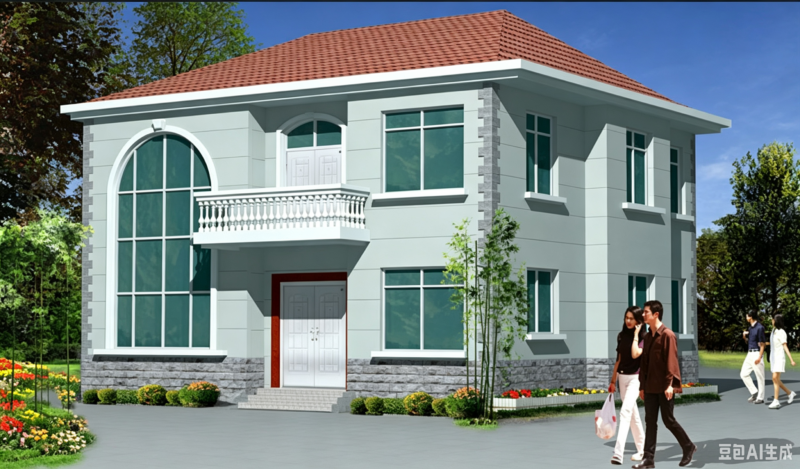 Complete Construction Drawings of Two-Story European Detached Villa | Rural Self-Built House, 132㎡ Land Area, Architectural Structure & Plumbing Electrical Full Set