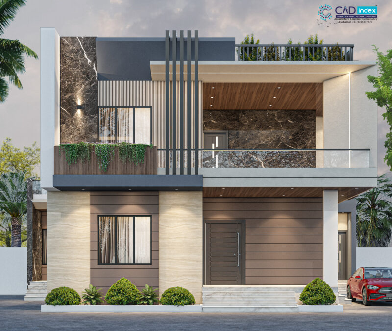 elevation detailing of house
