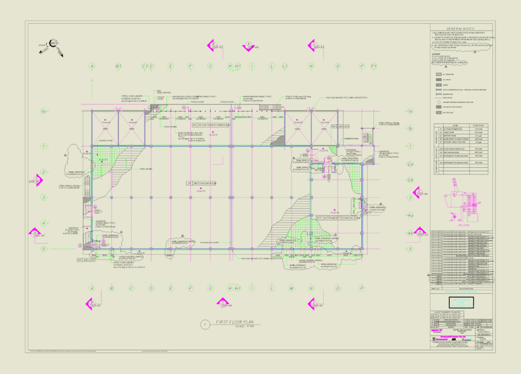 Substation Design Autocad Example Mellitah NC41 Electrical Substation Plan | Designs CAD