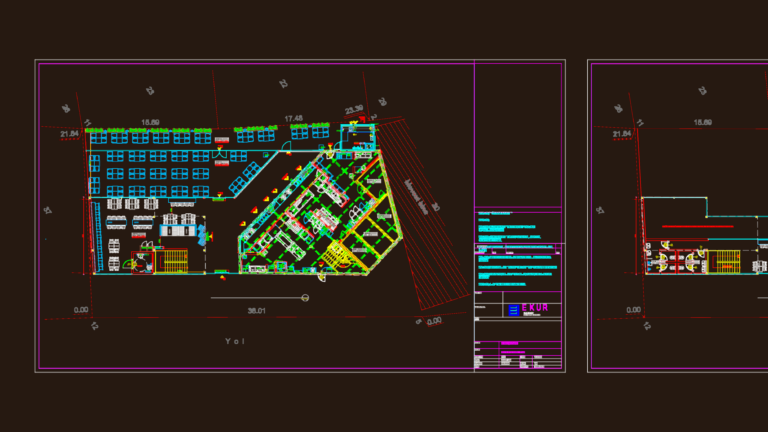 Architectural floor plan of a Burger King and Popeyes restaurant showing kitchen equipment and seating layout.