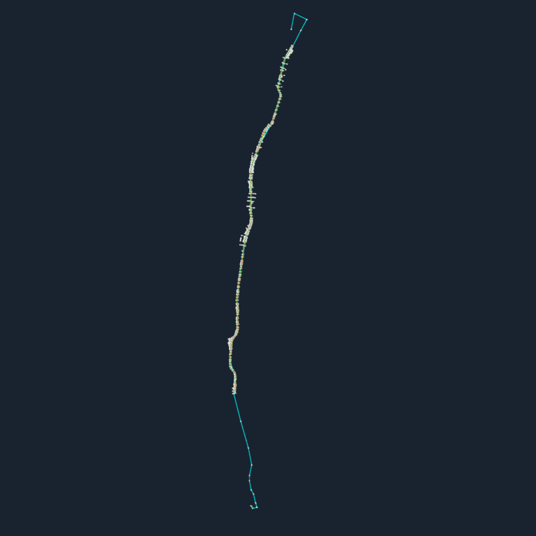 Topographic survey map showing a long coastline strip with spot elevations and reef boundaries.