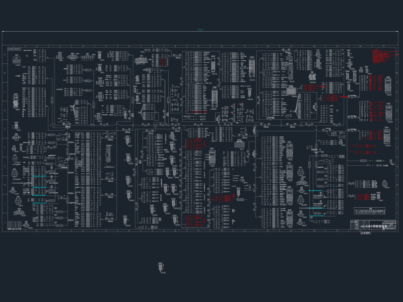 Truck Electrical Wiring Schematic DWG with Pinouts