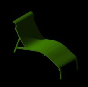 Chaise Longe 3D DWG Model for AutoCAD