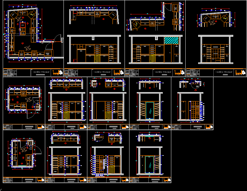 Dressing Room Cad Block