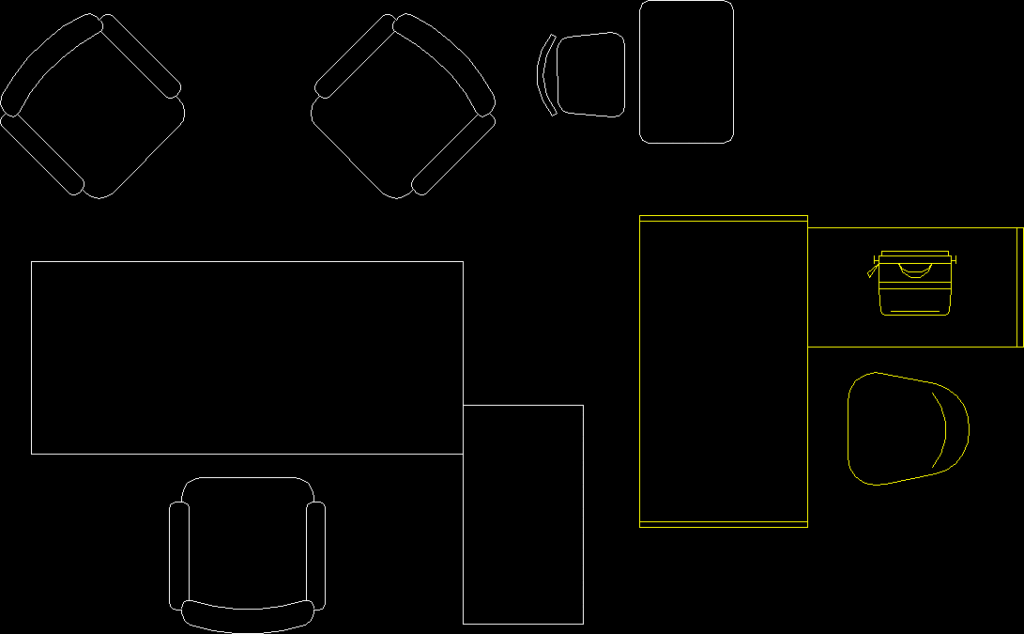 Office Furnitures DWG Block for AutoCAD