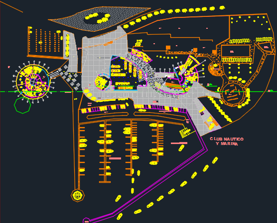 Yatch Club 2D DWG Design Section for AutoCAD • Designs CAD