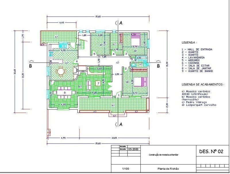 2 Storeys Family House 2D DWG Full Porject For AutoCAD