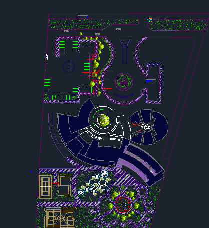 Hotel 5 Star Siteplan 2D DWG Design Plan for AutoCAD • Designs CAD