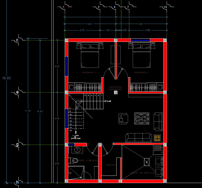 План этажа dwg