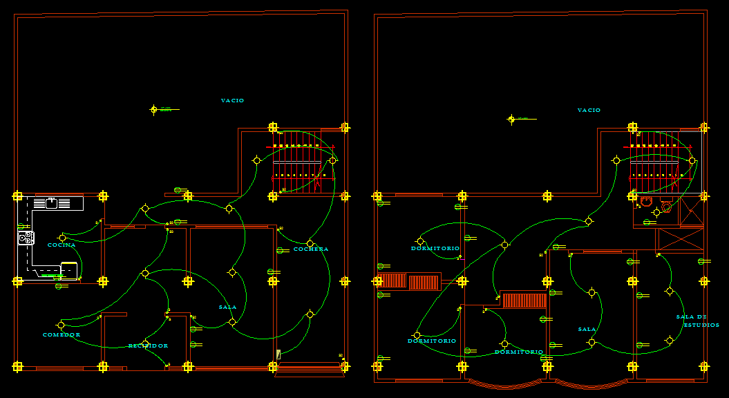  House  2D  DWG Full  Plan  for AutoCAD   DesignsCAD