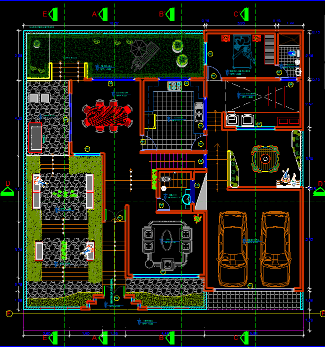 luxury-family-house-2d-dwg-plan-for-autocad-designscad