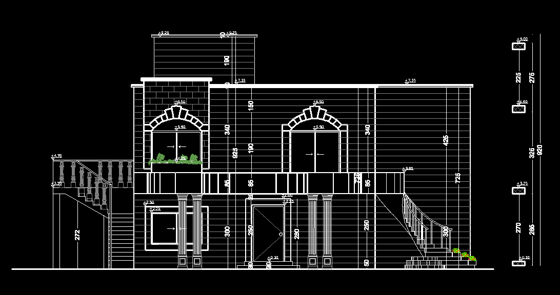 Old Fashion House  2D  DWG Plan  for AutoCAD   DesignsCAD