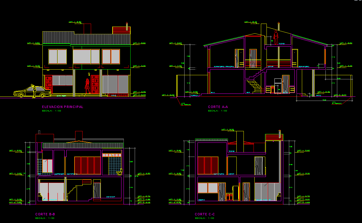 Проект дома dwg